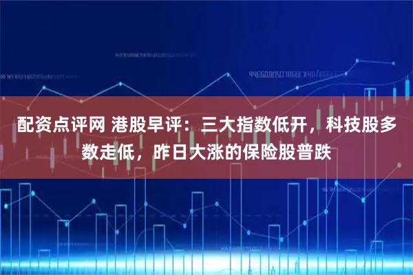 配资点评网 港股早评：三大指数低开，科技股多数走低，昨日大涨的保险股普跌